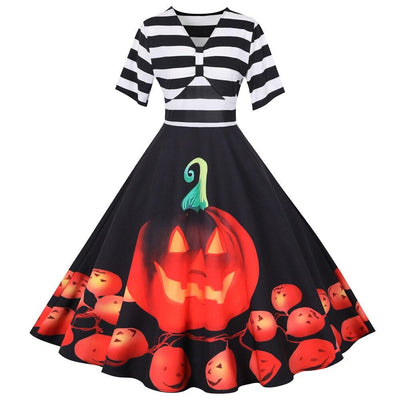 Laura | Vintage Stil für Halloween Midi Kleid