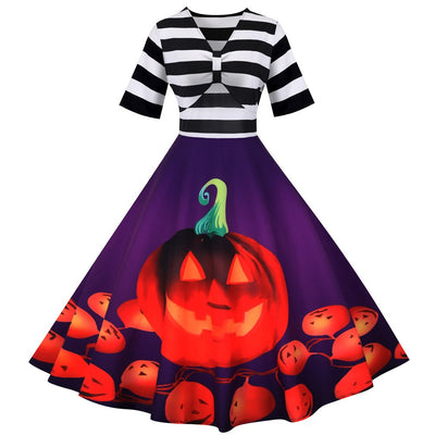 Laura | Vintage Stil für Halloween Midi Kleid
