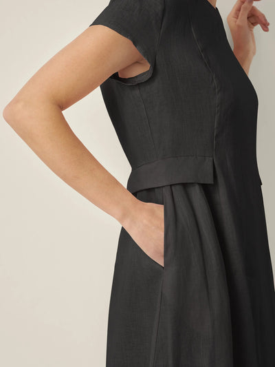 Greta | Midi-Sommerkleid mit V-Ausschnitt