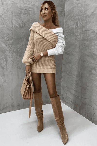 Mila | Strickkleid mit Herzstickerei 1