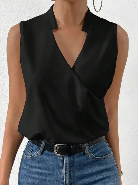 Vanya | Damen Top Weiß aus Baumwolle mit V-Ausschnitt – Luftig und Elegant 6