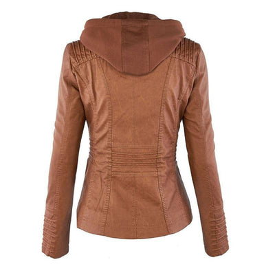 Lena | Moderne jacke mit Kapuze und Reißverschluss