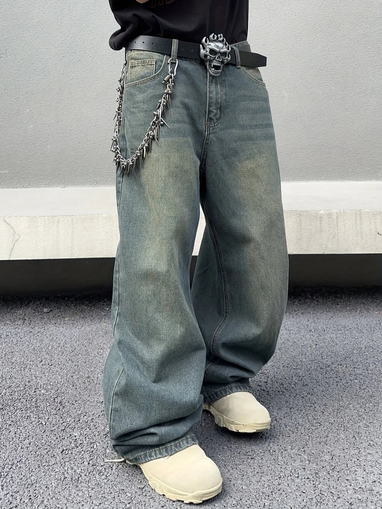 Marcel | Modische Baggy Jeans mit Weitem Bein