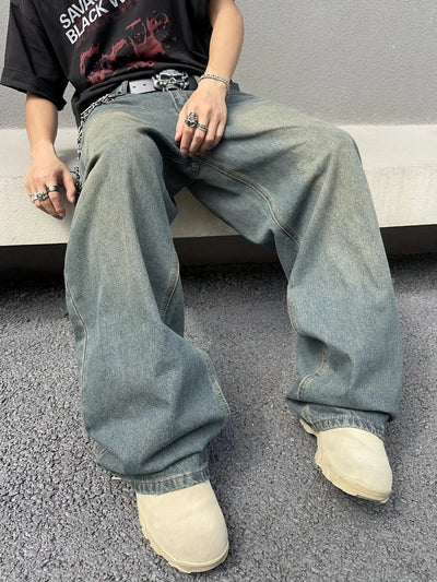 Marcel | Modische Baggy Jeans mit Weitem Bein