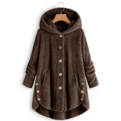 Petra | Modische Fleecejacke mit Kapuze
