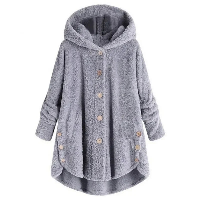 Petra | Modische Fleecejacke mit Kapuze