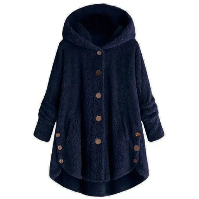 Petra | Modische Fleecejacke mit Kapuze