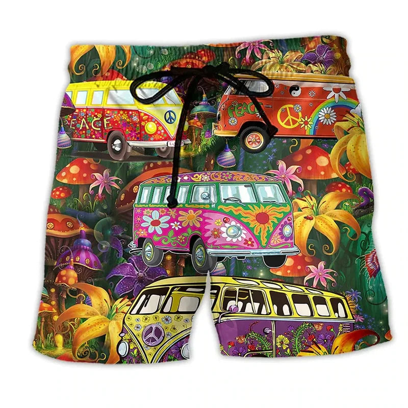 Ninos | Leichte Graffiti -Print -Schwimmshorts