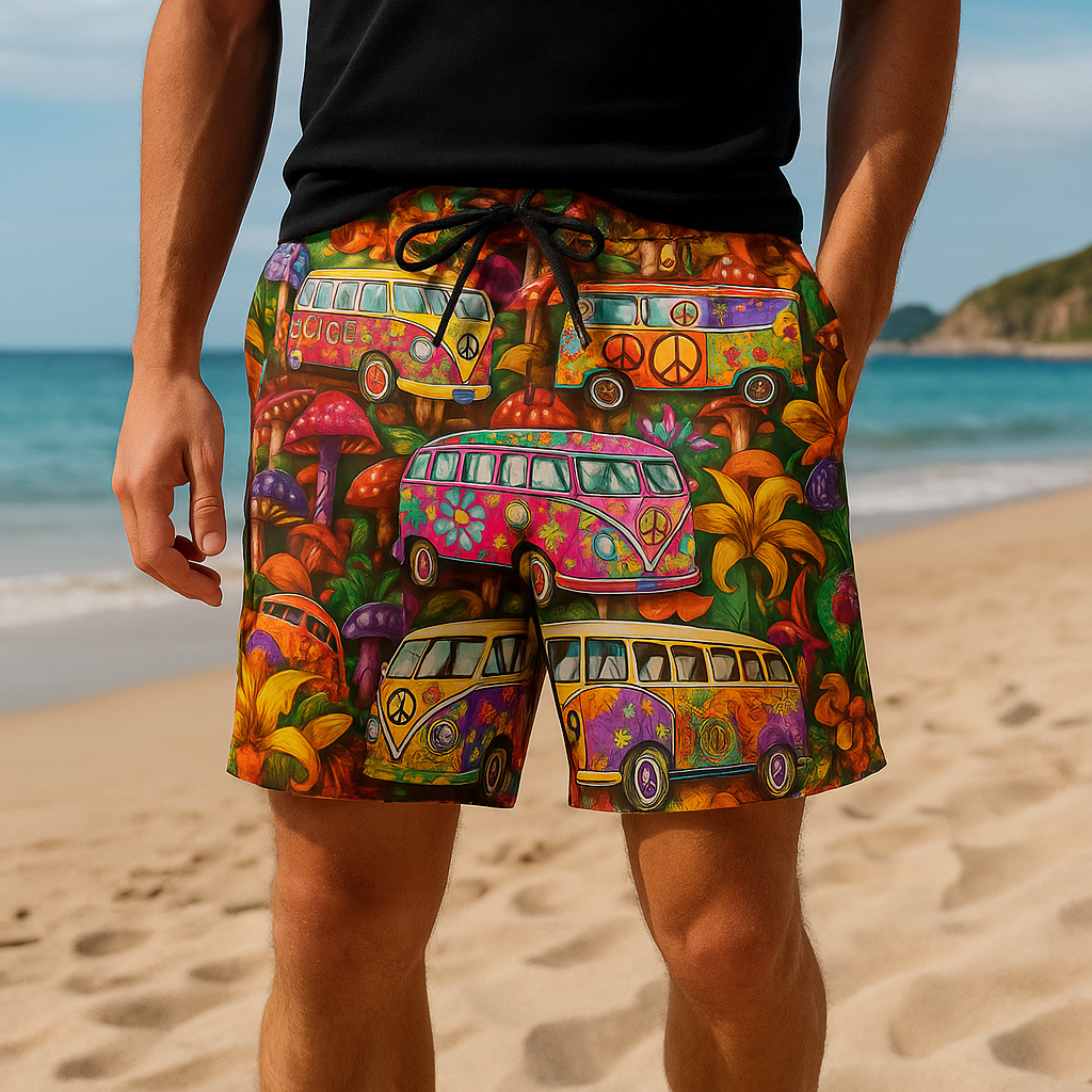 Ninos | Leichte Graffiti -Print -Schwimmshorts