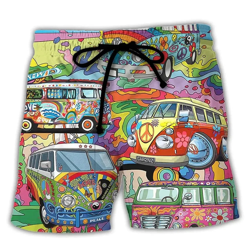 Ninos | Leichte Graffiti -Print -Schwimmshorts