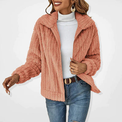 Edwina | Elegante lange Fleece-Weste