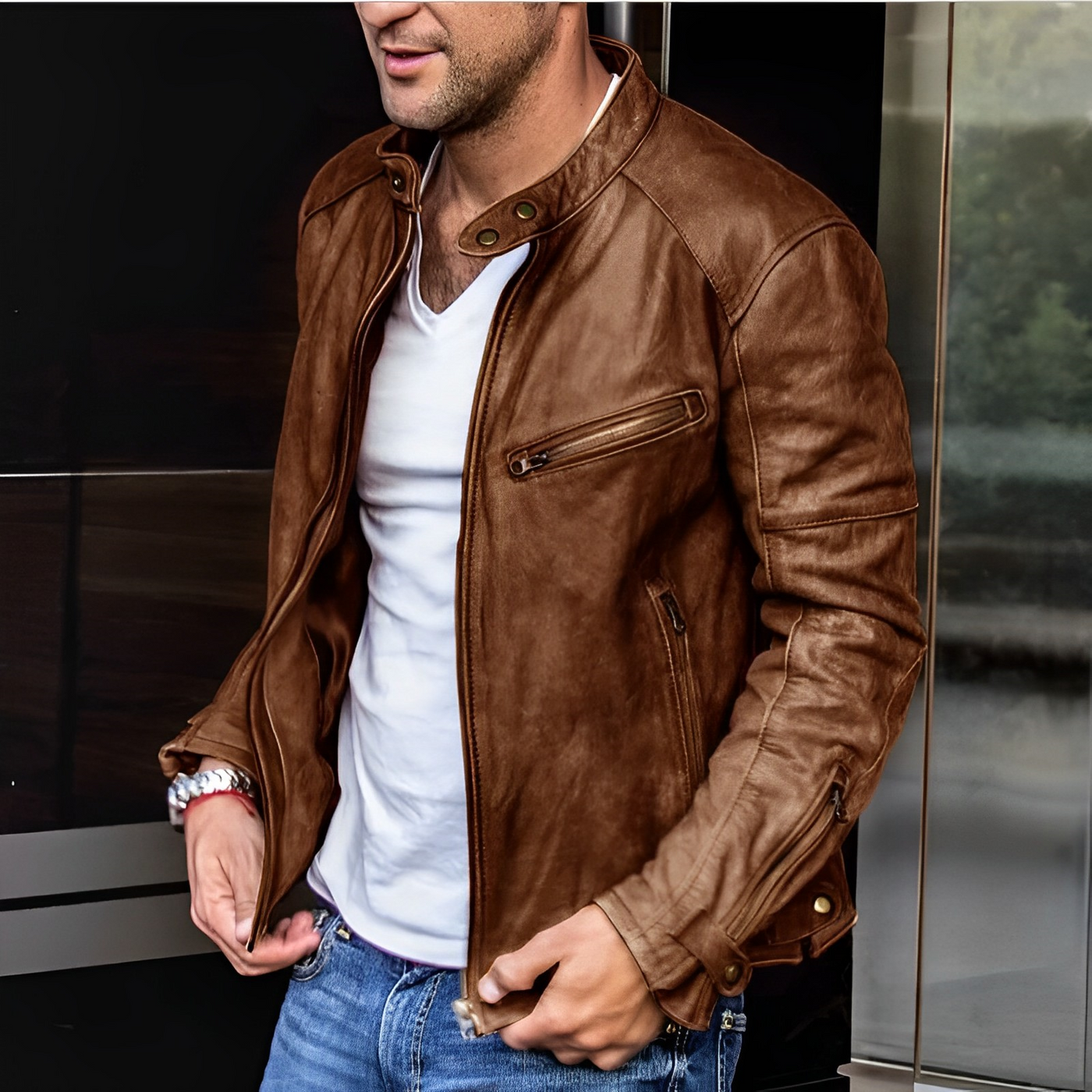 Eckhart | Elegante Lederjacke
