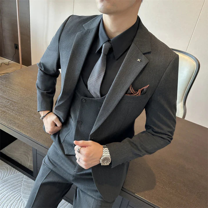 Eleganter Anzug | 3-teiliges Hochzeitsgast Set für Herren 6