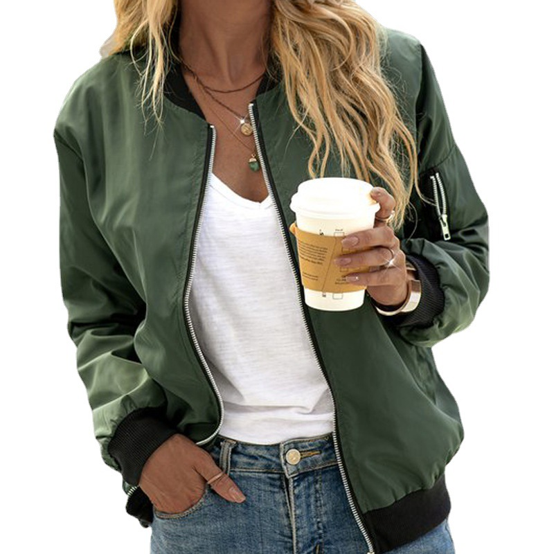Eyway | Leichte und atmungsaktive Bomberjacke für Damen mit Rippendetails