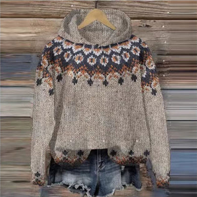 Hannah | Ethnischer Retro-Kapuzenpulli