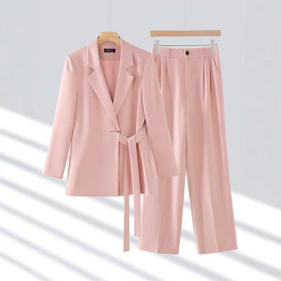 Orla | Weithöre und Taillenblazer-Set mit Gürtel