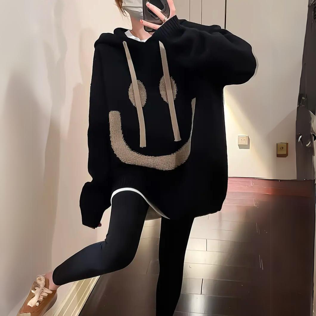 Vanessa | Freizeitlook Oversize Kapuzenpullover