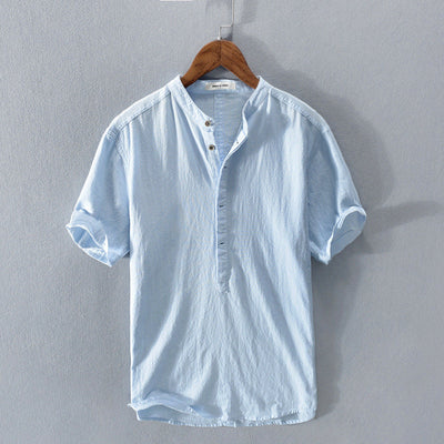 Variant image for Leinen Hemd Herren – Atmungsaktiv, Kurzarm, Bequem-9