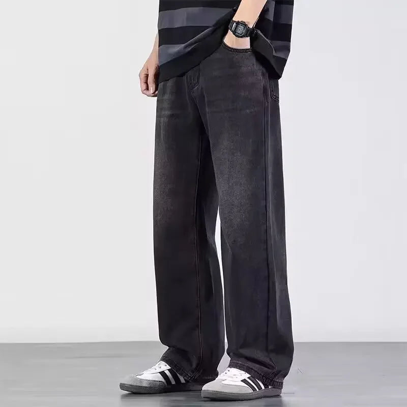 Tom | Lässiger Stil mit Weitem Bein Baggy Jeans