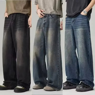 Tom | Lässiger Stil mit Weitem Bein Baggy Jeans