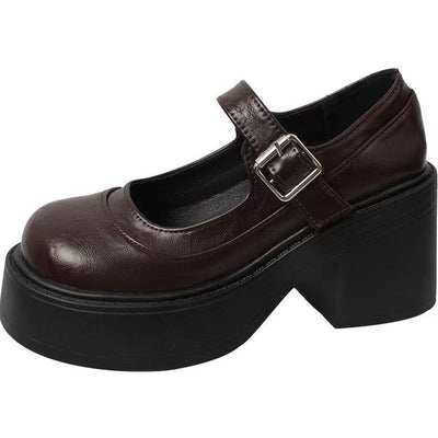Karin | Retro Plateau Schuhe