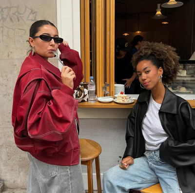Katharina | Oversize Leder jacke