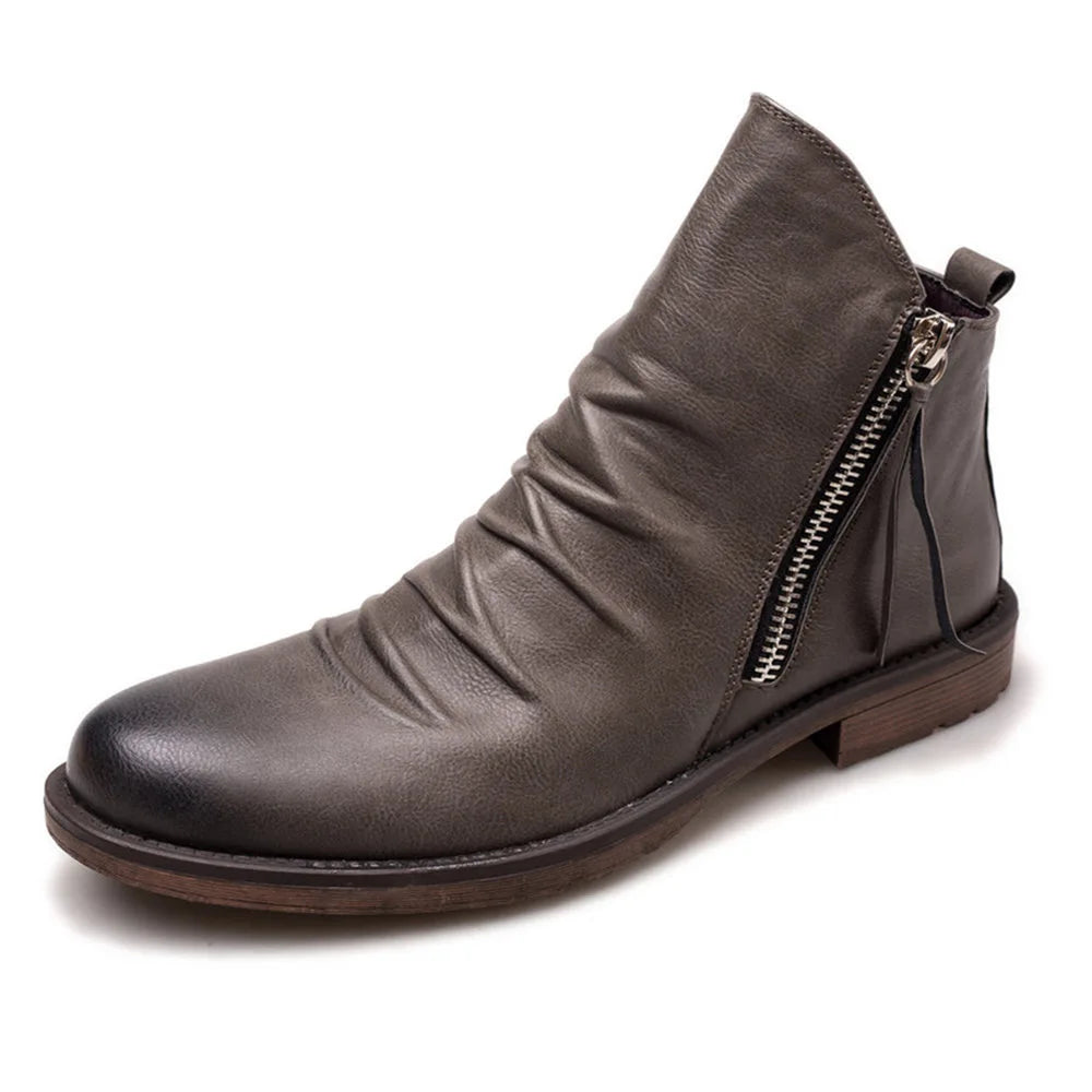 Maverick | Chelsea Stiefel Braun aus Leder für Herren