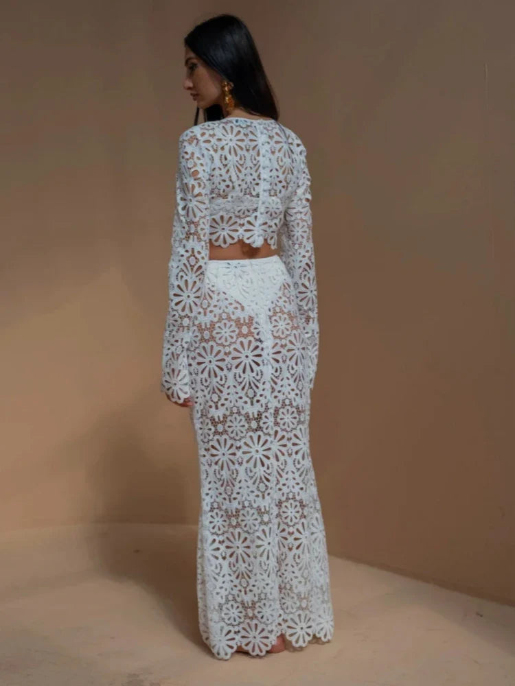 Berta | Wunderschönes Strandkleid Set