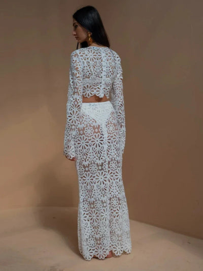 Berta | Wunderschönes Strandkleid Set