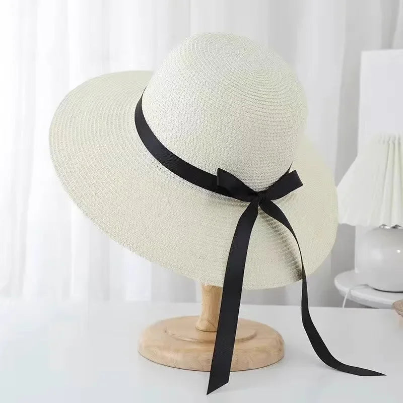 Gina | Strandhut für Frauen – Eleganter Sonnenschutz mit Breiten Kanten
