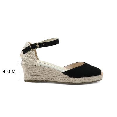 Evelyn | Damen Sandalen Wedge Flatform aus Echtem Kuhwildleder