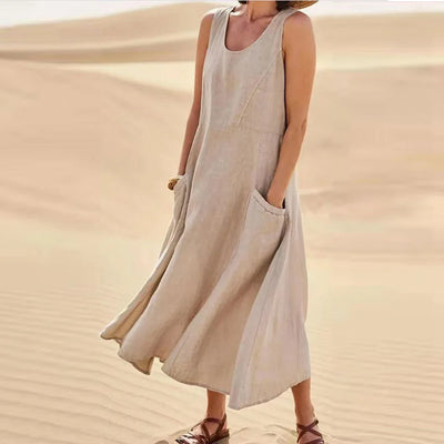 Martina | Ärmelloses Midi Kleid für Frauen