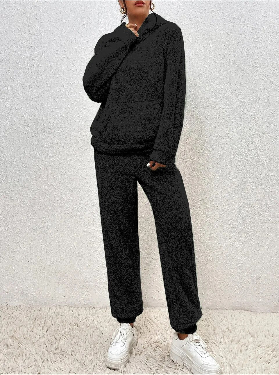 Lea | Warmes Winter-Kapuzenpulli-Hosen-Set