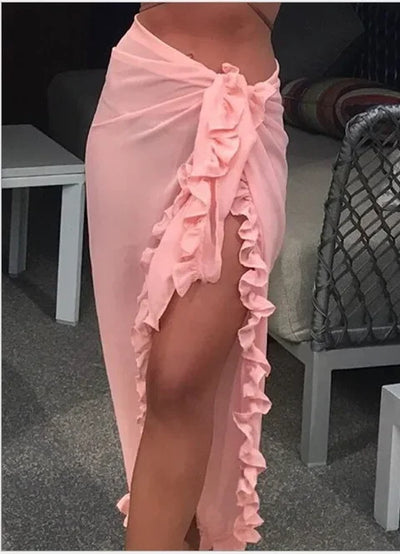 Chiffon Pareo | Strandkleid Damen-5