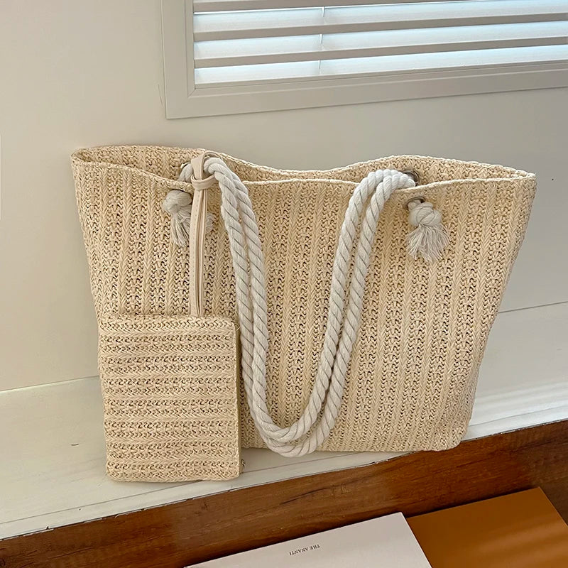 Bali | Strandtasche aus Stroh für Strand und Freizeit