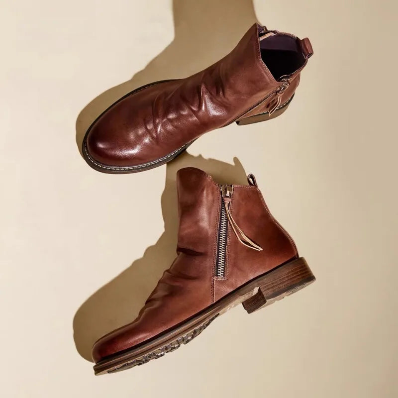 Maverick | Chelsea Stiefel Braun aus Leder für Herren