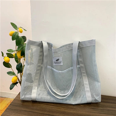 Mira | Umhängetasche Damen aus Transparentem Mesh – Trendige Crossbody Bag für Strand und Reisen-3