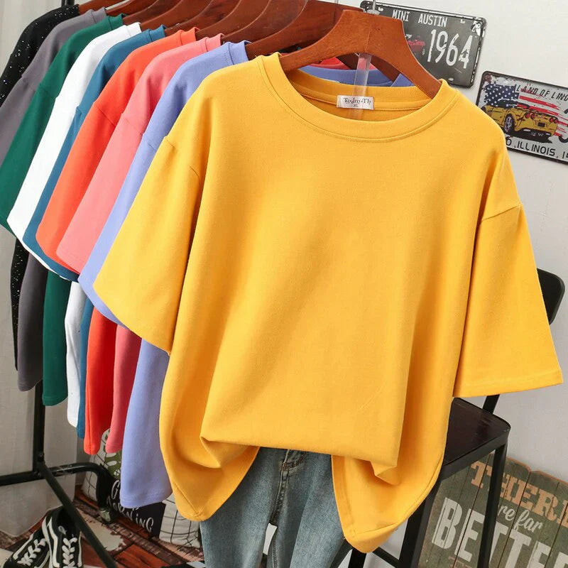 Rhoswen | T-Shirt – Übergröße, Baumwolle, Lässig und Modern