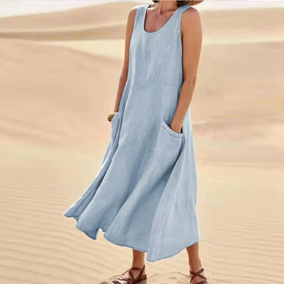 Martina | Ärmelloses Midi Kleid für Frauen