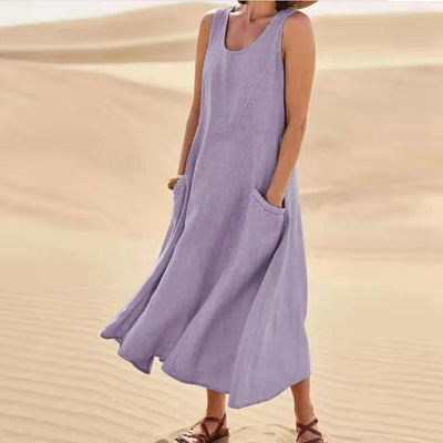Martina | Ärmelloses Midi Kleid für Frauen