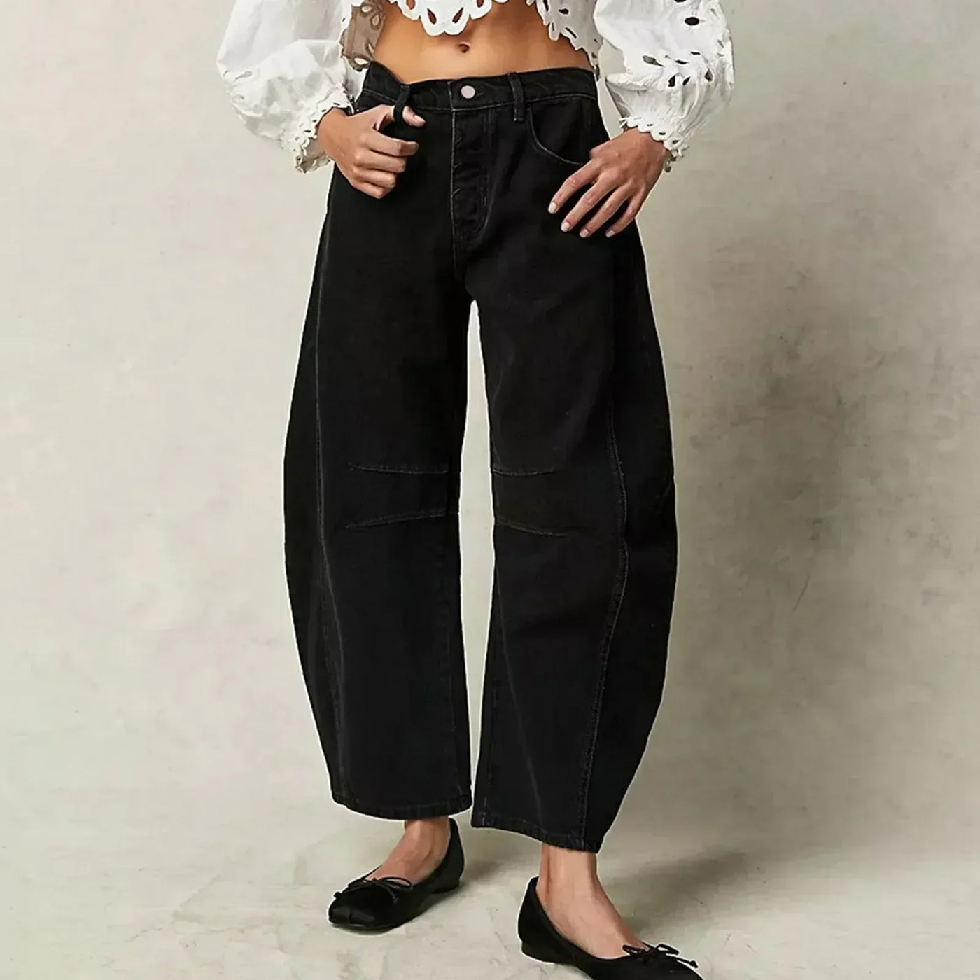 Ruan | Weitbein-Jeans Damen – Komfortabel, 100% Baumwolle-6