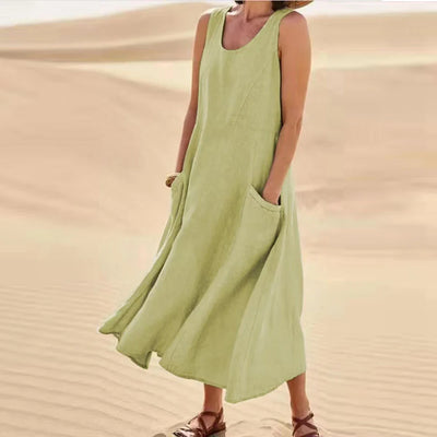 Martina | Ärmelloses Midi Kleid für Frauen