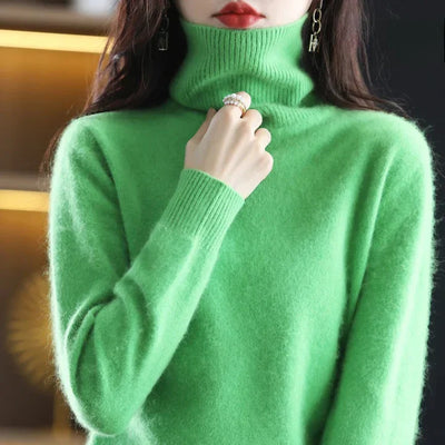 Ella | Kaschmir-Pullover mit hohem Halsausschnitt