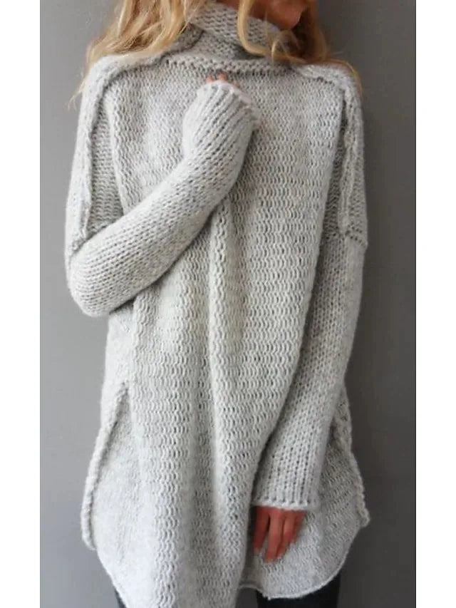 Ella | Pullover mit hohem Ausschnitt