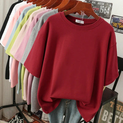 Variant image for Rhoswen T-Shirt – Übergröße, 100% Baumwolle, Lässig und Modern-57