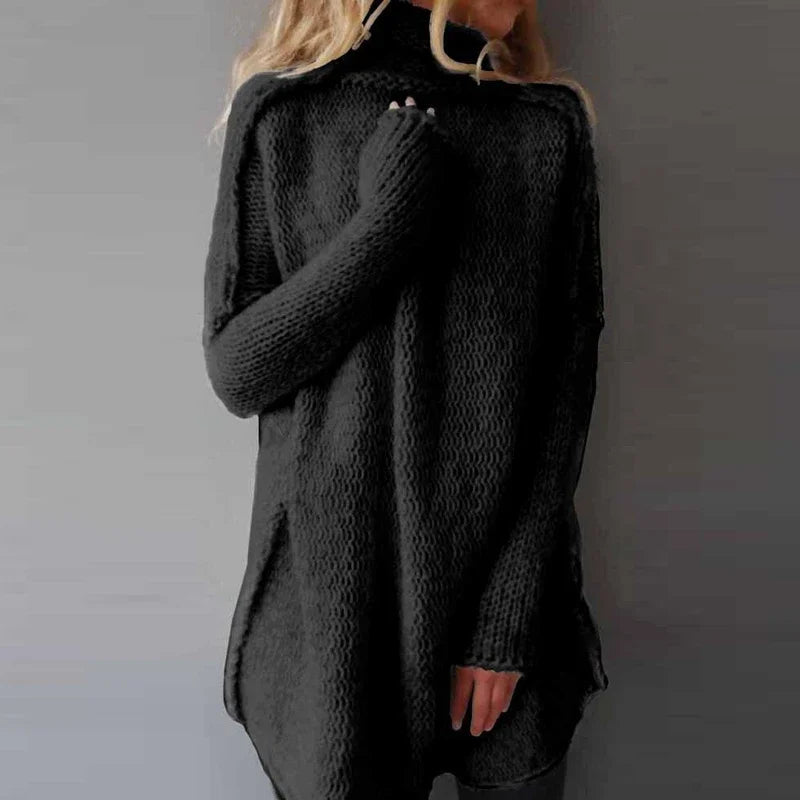 Ella | Pullover mit hohem Ausschnitt