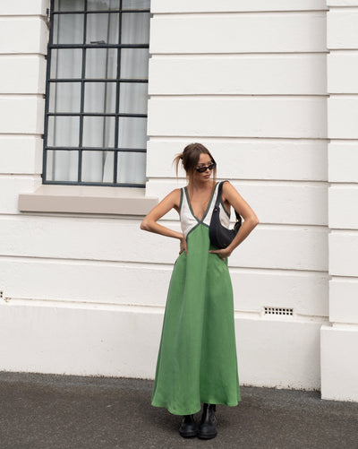 Elena | Maxikleid Sommer mit V-Ausschnitt für Damen, Fließend und Elegant