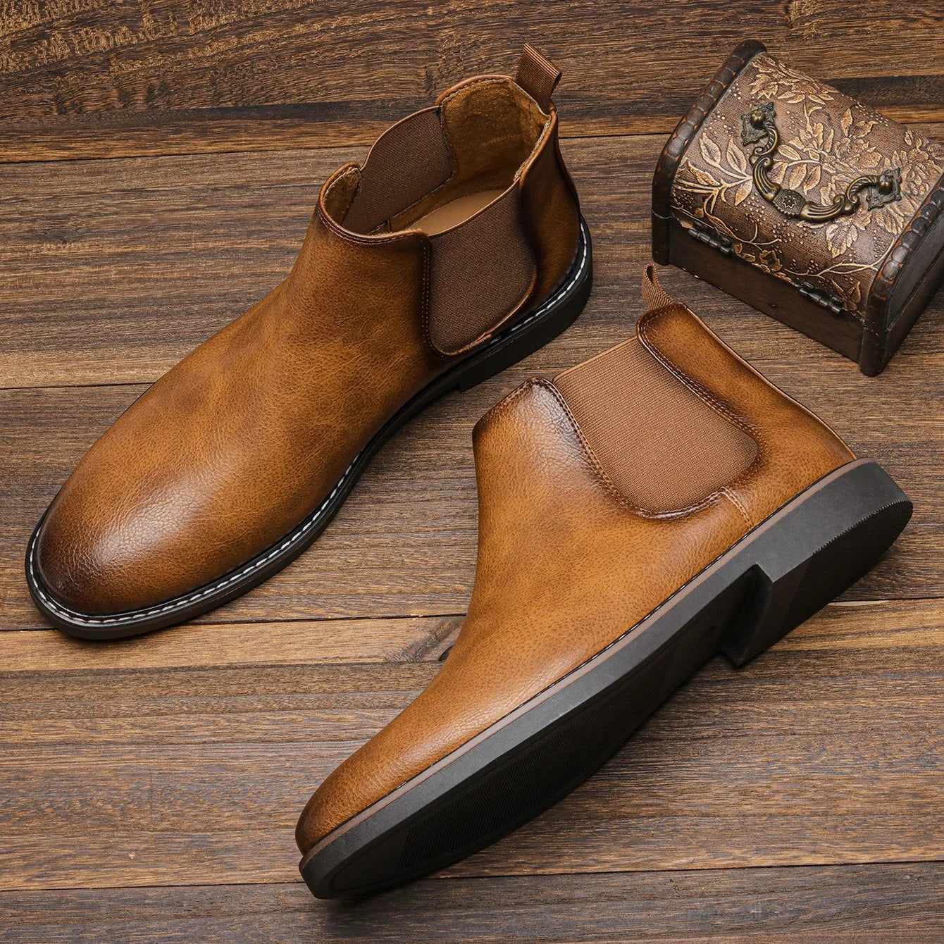 Ryder | Chelsea-Stiefel aus Hochwertigem Leder für Herren