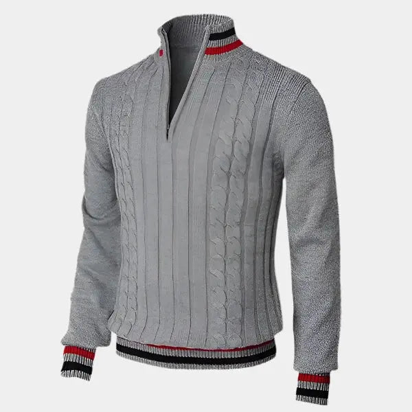 Max | Rollkragenpullover mit halbem Reißverschluss