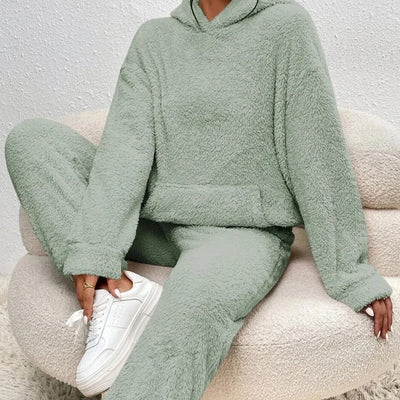 Lea | Warmes Winter-Kapuzenpulli-Hosen-Set